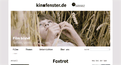 Desktop Screenshot of kinofenster.de