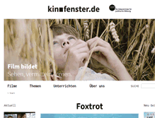 Tablet Screenshot of kinofenster.de